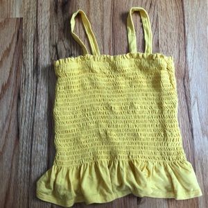 WHITE FAWN Smocked Girls  Tank Top